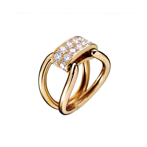 Bague PARIS207 Diamants  sur Or jaune Lien