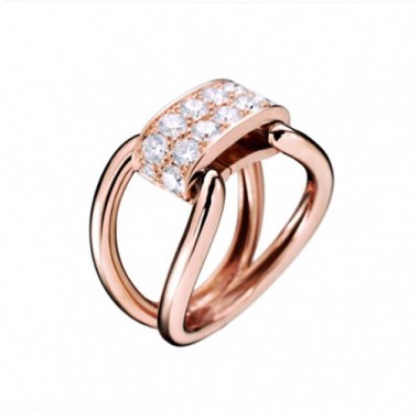 Bague PARIS207 Diamant Or rose Lien interchangeable