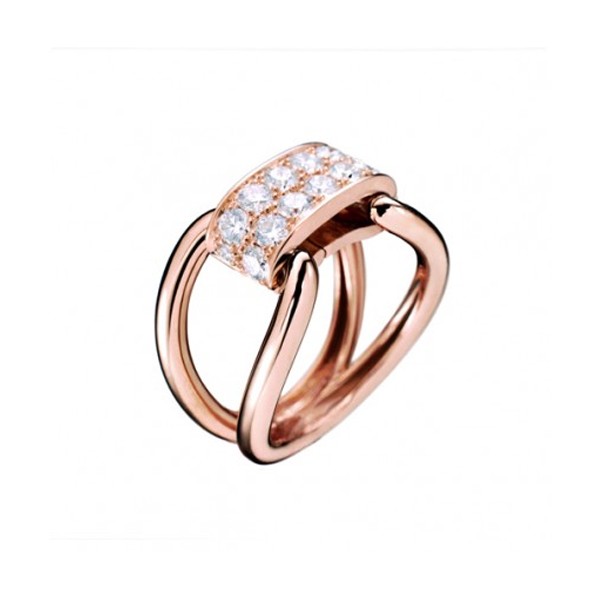 Lien Diamant sur Or  Rose interchangeable