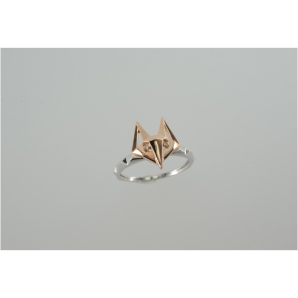 Bague Renard  2 diamants, Taille brillant