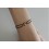 Bracelet Renard Or rose sur cordon