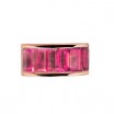 Lien PARIS207 Tourmalines roses baguettes sur Or rose